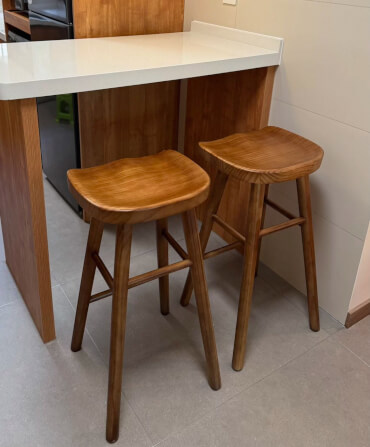 เก้าอี้บาร์ MY DOLLS HOUSE PINE 75 ซม. สีน้ำตาลวอลนัท_2